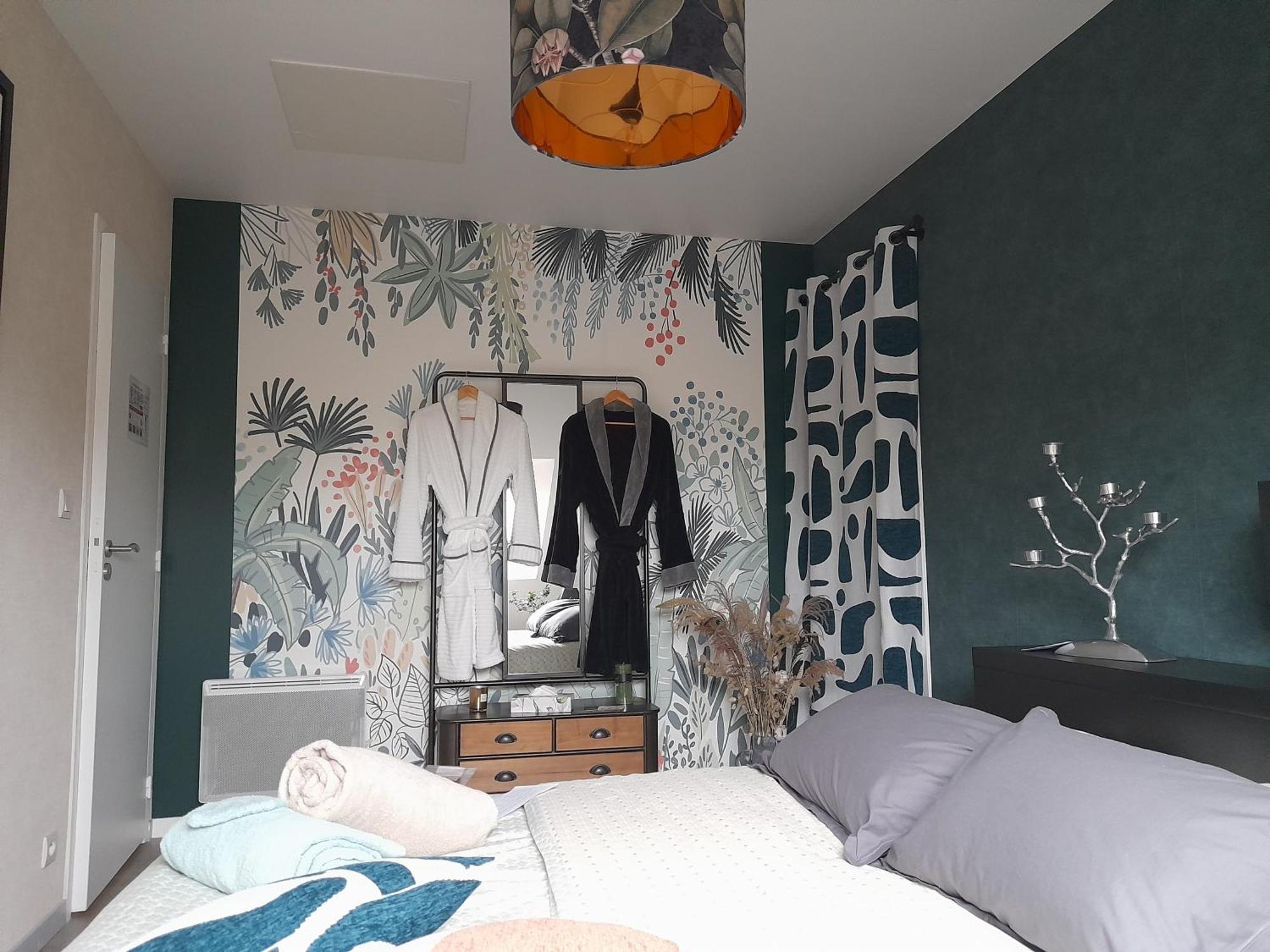 Chambre Dans Un Ecrin De Verdure Angrie Buitenkant foto