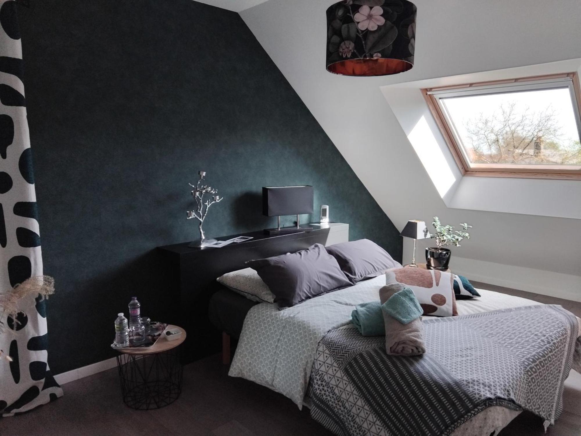 Chambre Dans Un Ecrin De Verdure Angrie Buitenkant foto