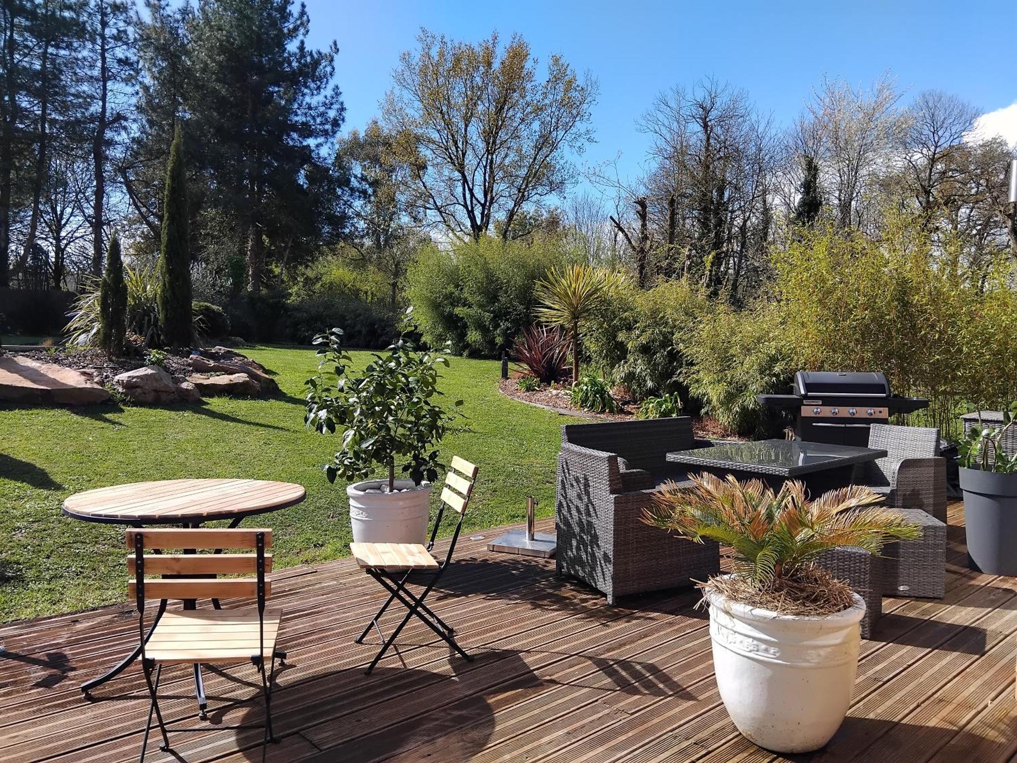 Chambre Dans Un Ecrin De Verdure Angrie Buitenkant foto